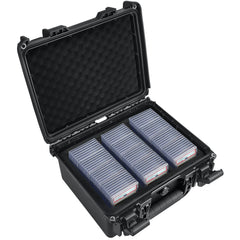 Migitec waterproof graded card storage box holds up to 102 PSA slabs securely.