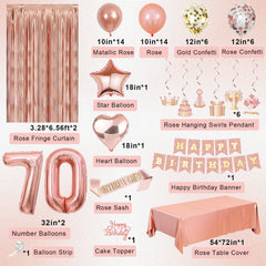 Miidenks rose gold fringe curtain brings soft shimmer to the party entrance