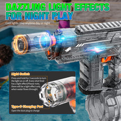 Mikiomie auto-suction 800cc tank enables long water battles.