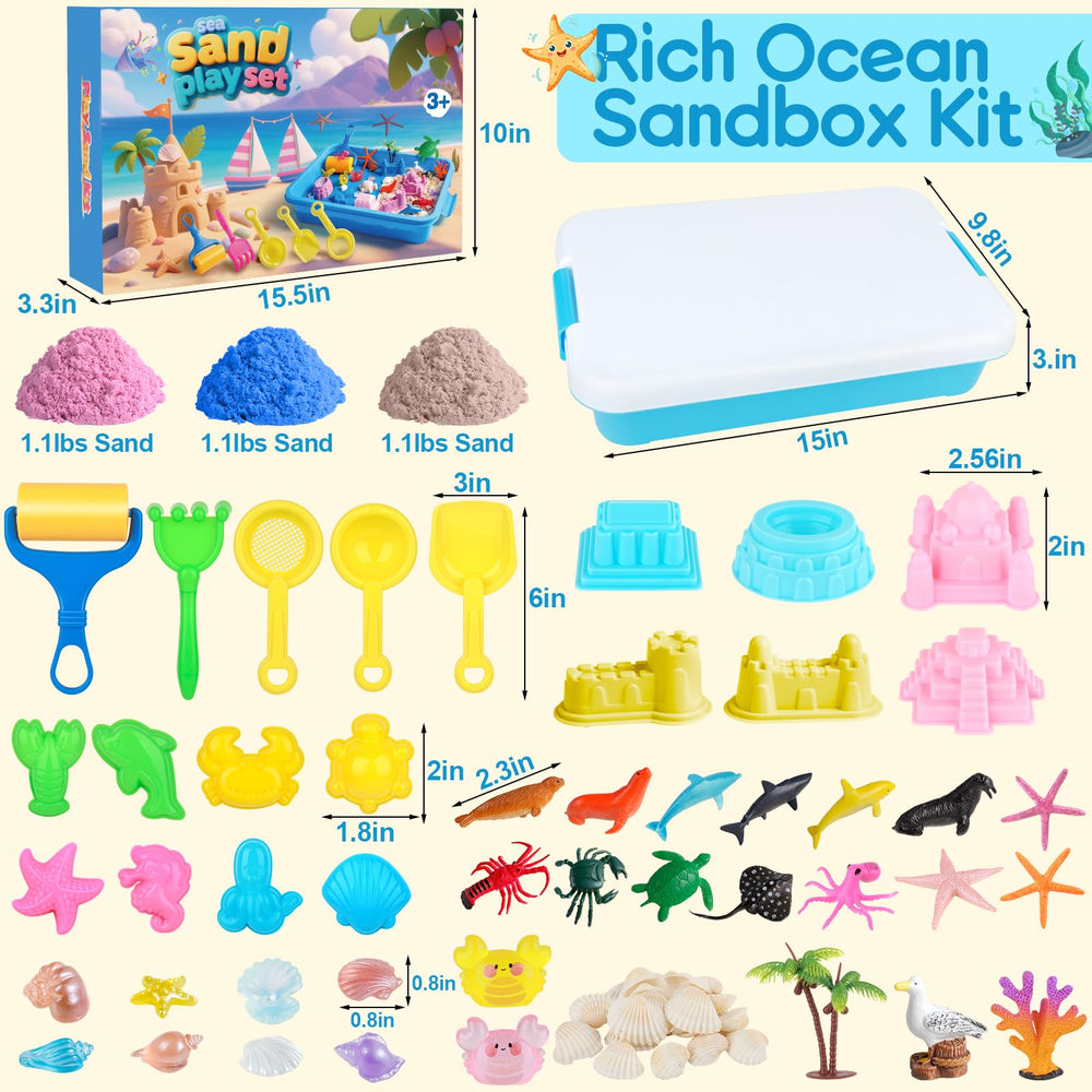 Mikiwon play sand 3-3lbs offers soothing tactile sensory play for kids