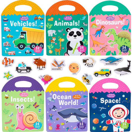 MIKNEKE jelly sticker animals: colorful animals for imaginative, reusable play.