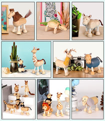 MIKNEKE six-pack bendable animals set for collaborative play