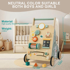 MILEFUN rear mesh pocket storage shown for easy toy organization on the go.
