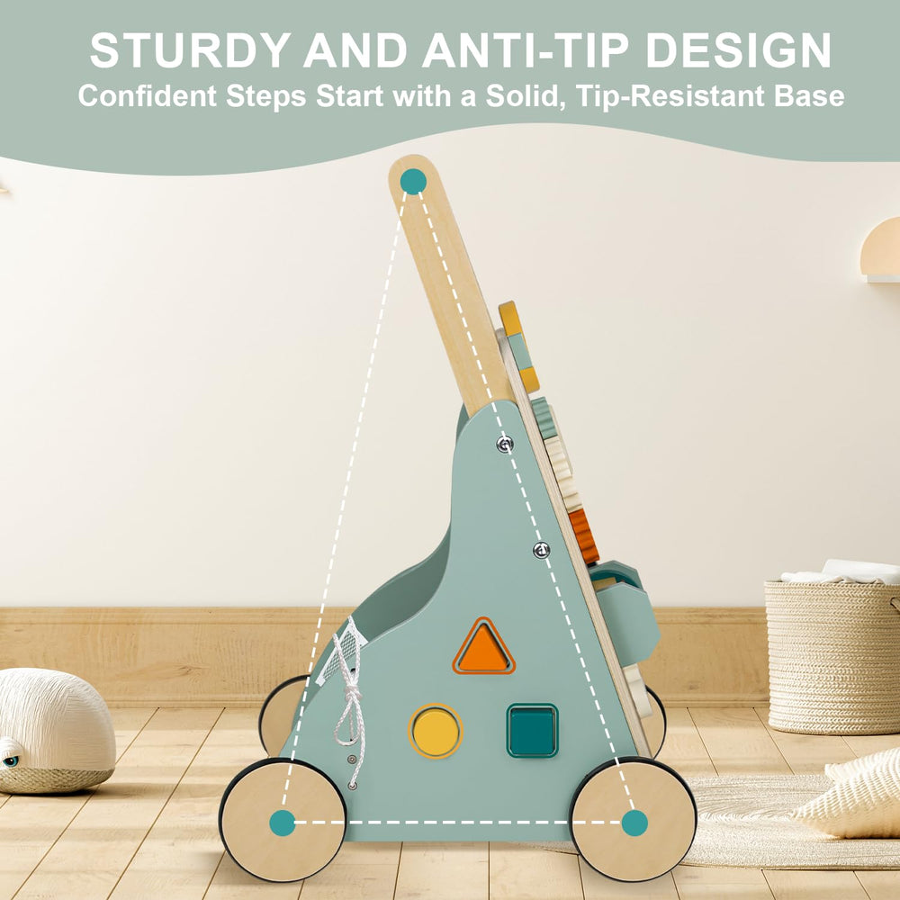 MILEFUN triangle anti-tip wood frame provides stable support on different floors.
