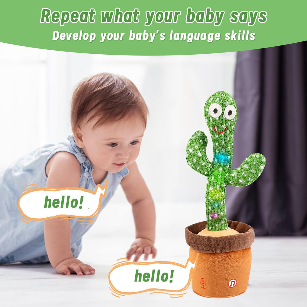 MILEGI cactus toy recording function saves up to 15 seconds