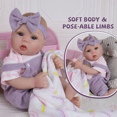 Milidool doll with magnetic pacifier supports soothing bedtime moments