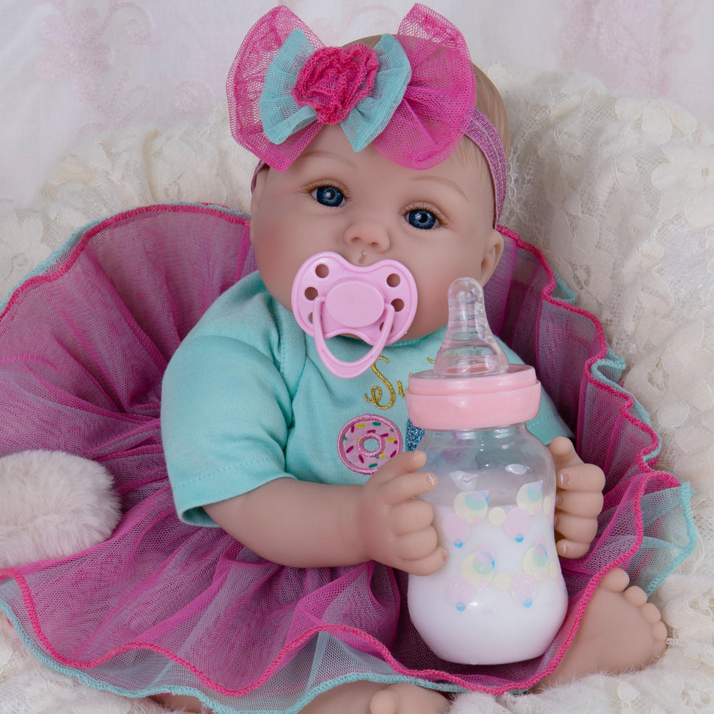 Milidool lifelike reborn baby doll face detail for authentic look