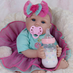 Milidool lifelike reborn baby doll face detail for authentic look