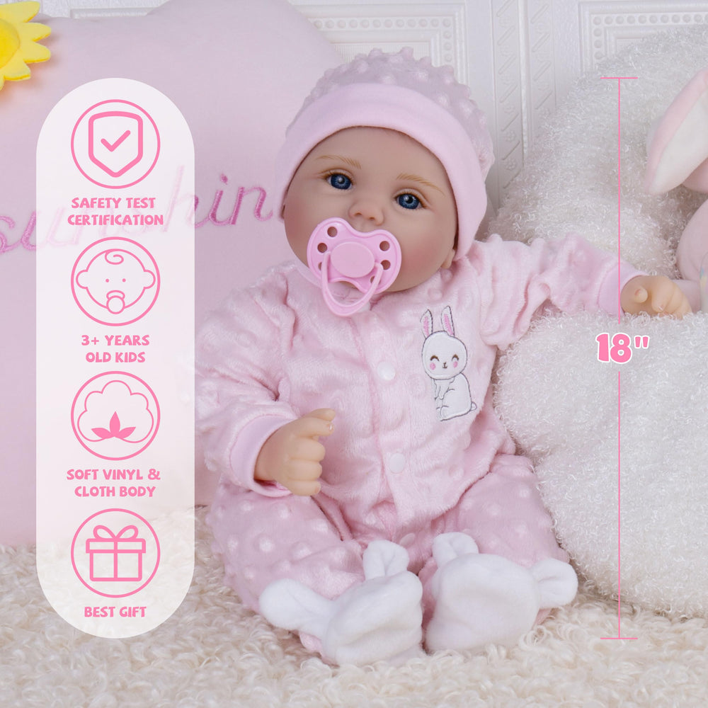 Milidool realistic skin texture adds authentic baby-like appearance