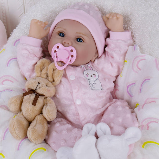 Milidool Reborn 18-inch girl doll for lifelike cuddling and imaginative play