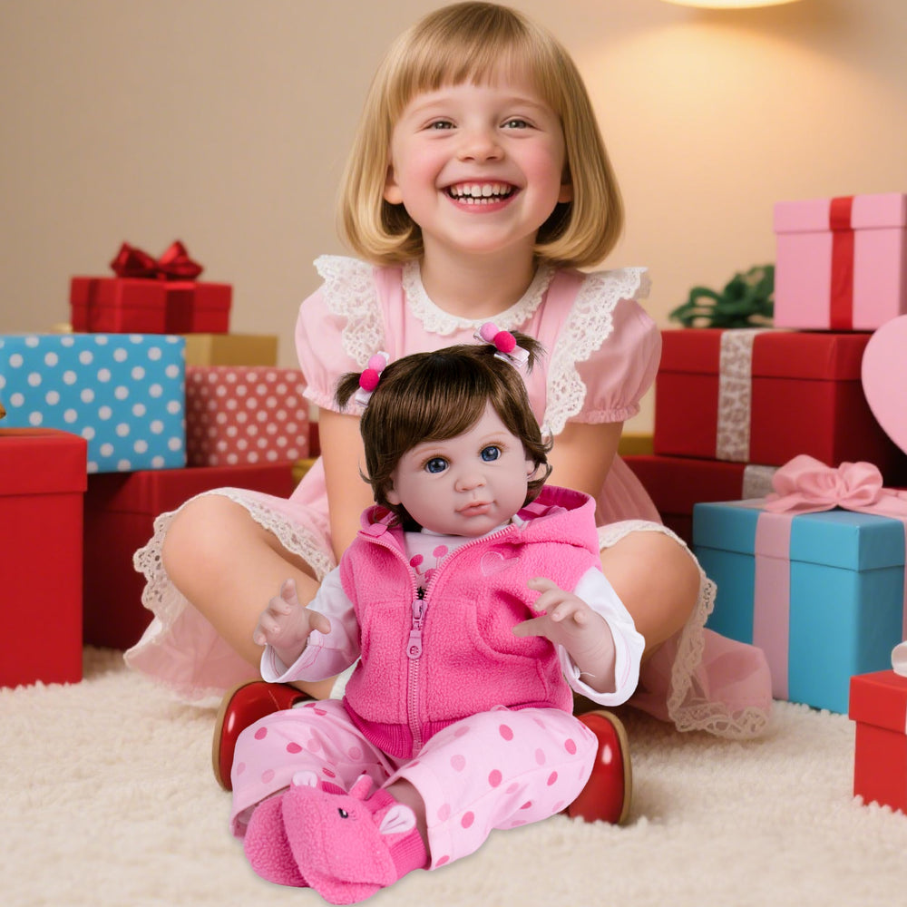 Milidool weighted soft-body doll offers cuddly realism for comforting role-play