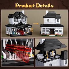 Millionspring Monster House with glowing eyes adding eerie light effects