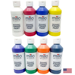 Milo USA-made non-toxic paints ensure safe creative play for kids.
