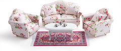 Minamzee 1:12 dollhouse second single sofa, detailed fabric finish with small-scale charm