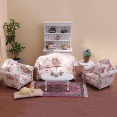 Minamzee 1:12 dollhouse tea set, charming accessories for pretend tea time