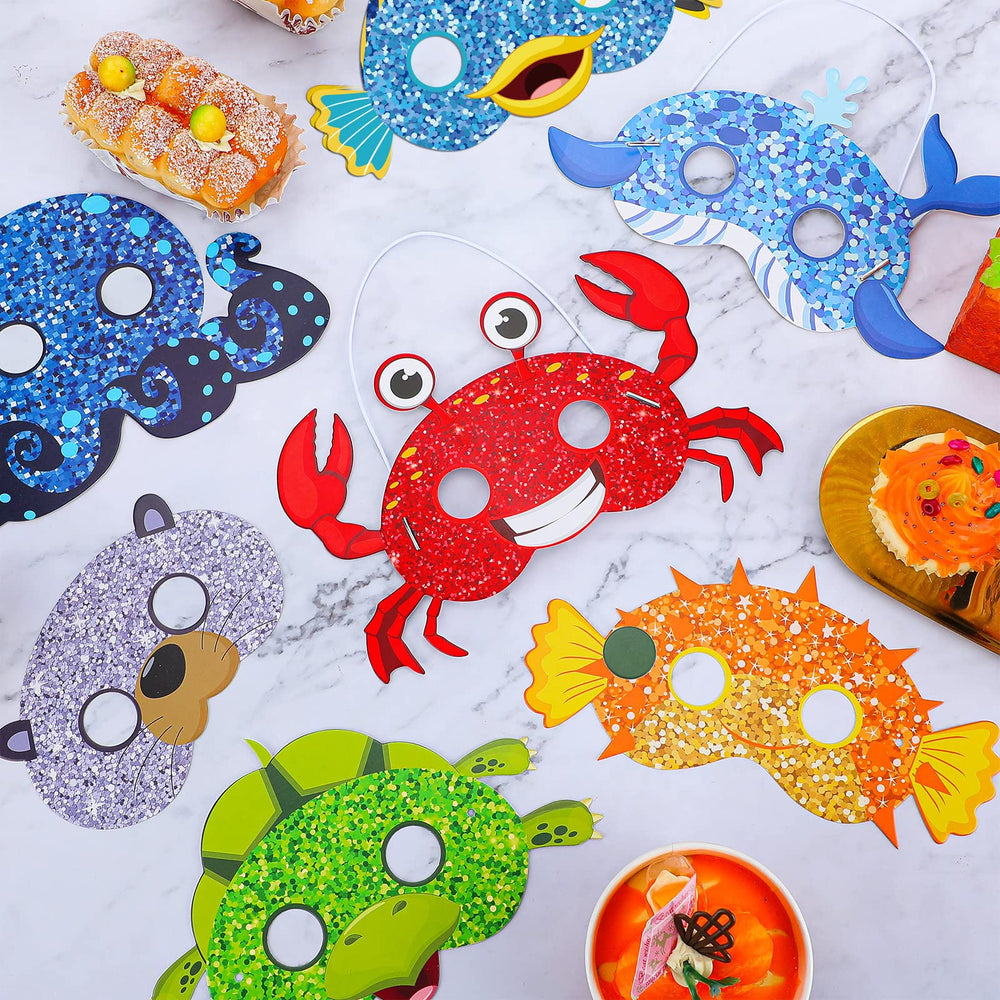 Minatee sea animal masks serve as fun photo props.