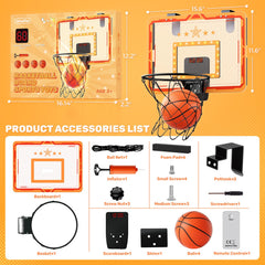 MindPal LED-illuminated hoop enhances nighttime practice with vibrant lights and cheering sounds.
