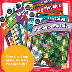 Ages 6 and up can enjoy MindWare Color by Number Mystery Mosaics 14 for family fun