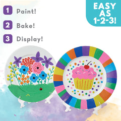 MindWare DIY plate art on decorative pieces for birthdays and celebrations.