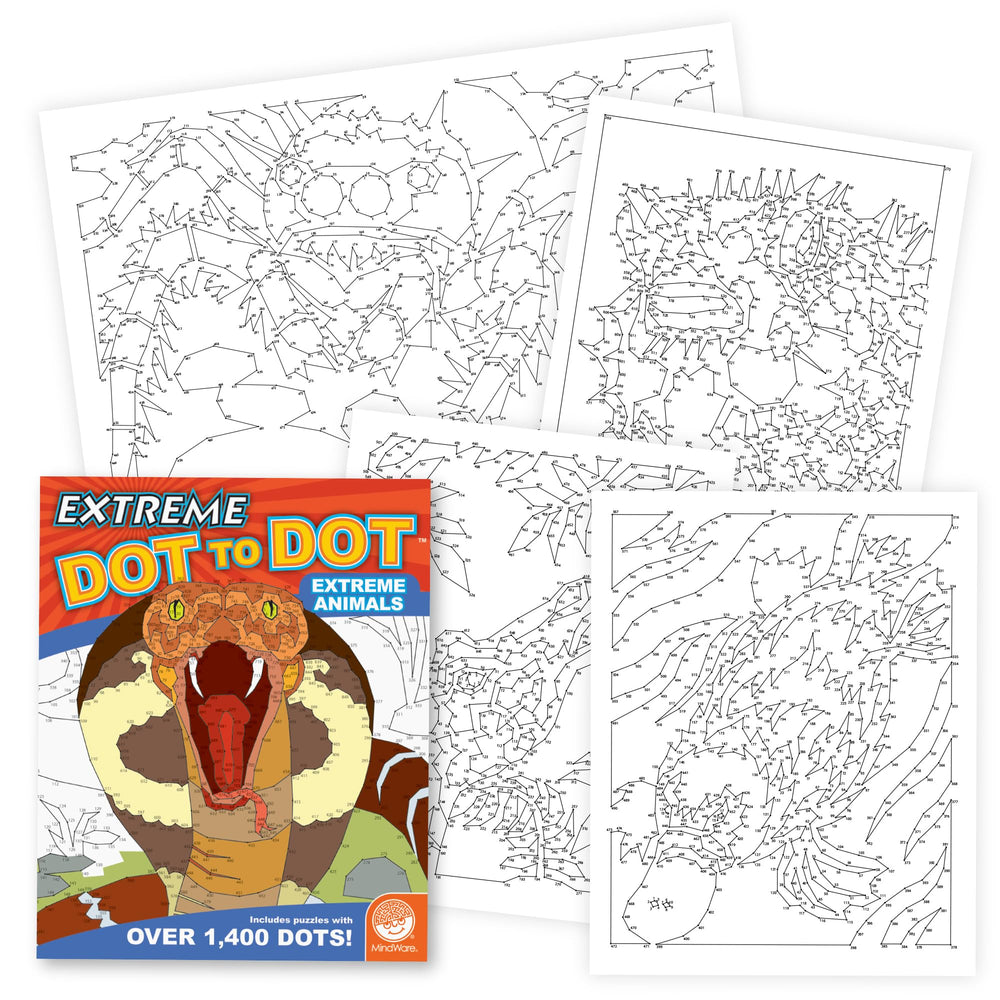 MindWare Extreme Dot to Dot: Extreme Animals cover; sparks curiosity and early counting.