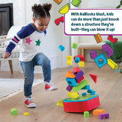 Colorful foam blocks offer tactile play and imaginative construction