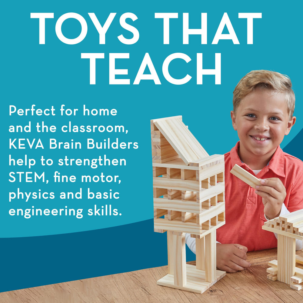MindWare KEVA Deluxe close-up planks reveal smooth texture
