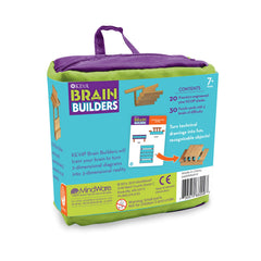 MindWare KEVA BrainBuilders solved-models preview rewards patient problem solving.