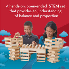 MindWare KEVA hands-on play sparks creativity and problem-solving.