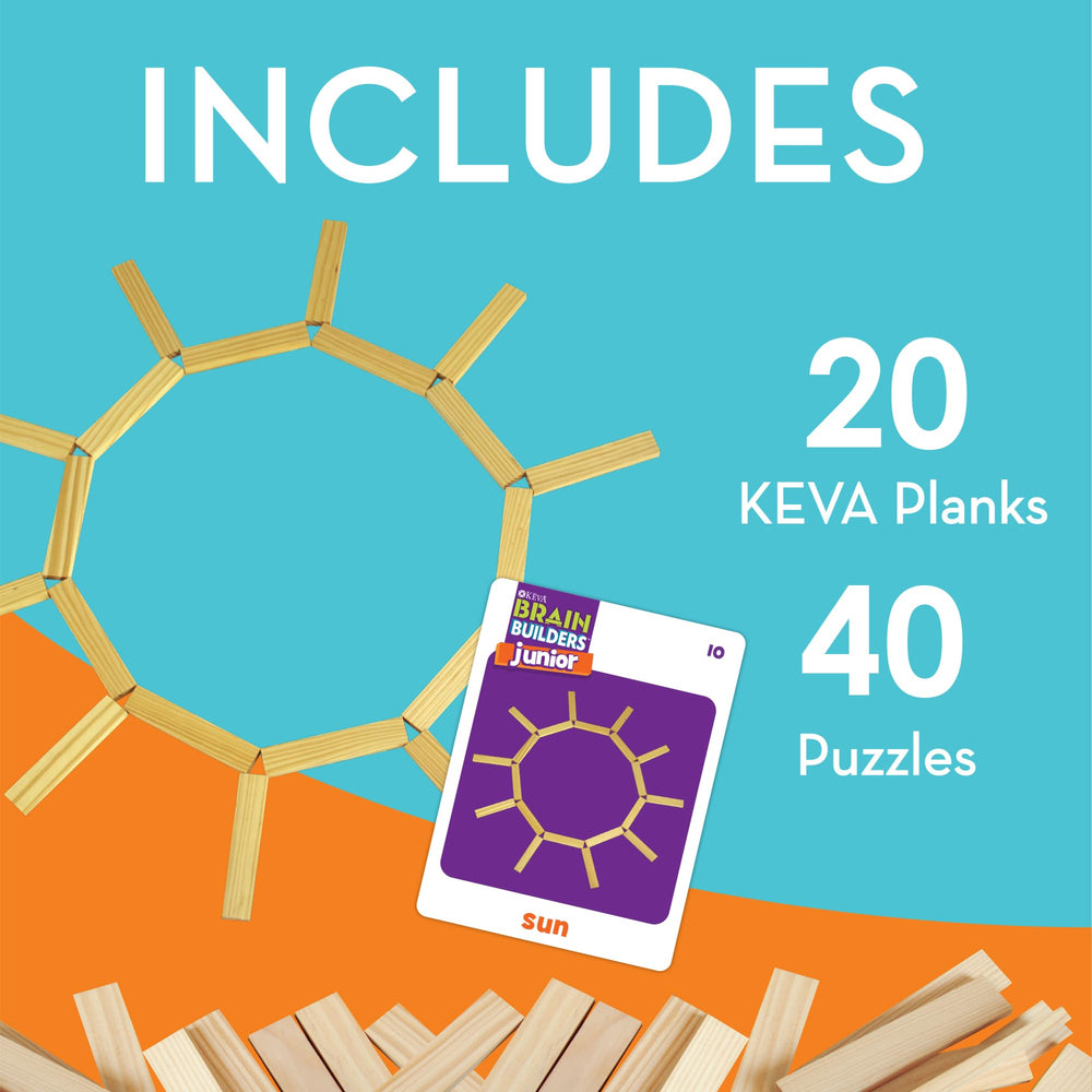 MindWare KEVA Junior wooden planks highlight tactile building