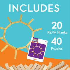 MindWare KEVA Junior wooden planks highlight tactile building
