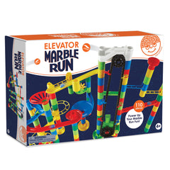 MindWare double funnel captures marbles for dramatic drops