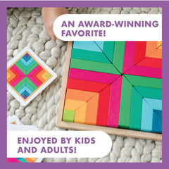 MindWare Pattern Play colorful blocks showcasing vibrant palette for artful creations
