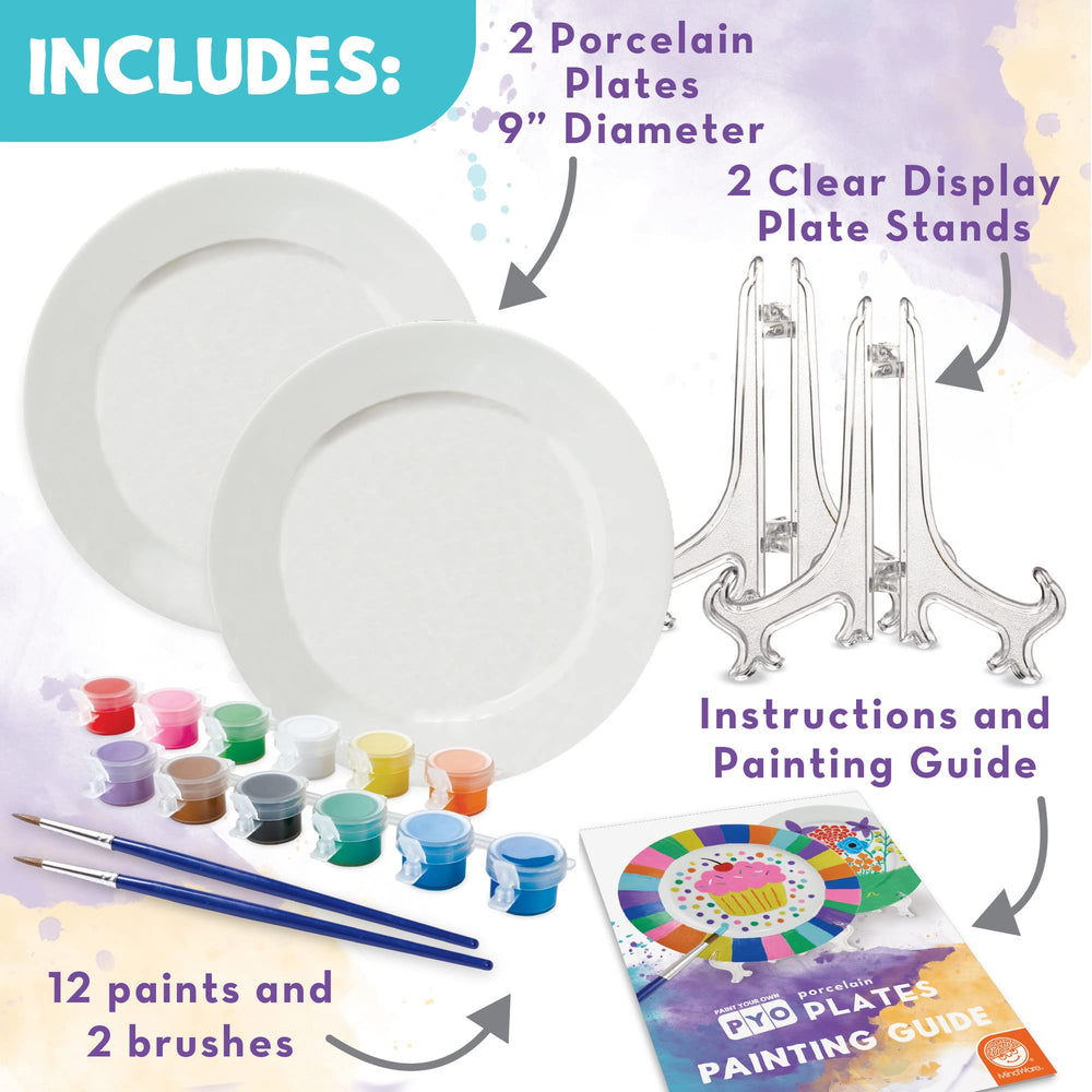 MindWare porcelain plates being painted inspire personalized gifts and decor.