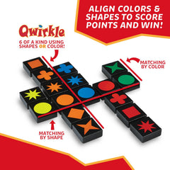 MindWare Qwirkle deluxe trays inside the box for organized play.