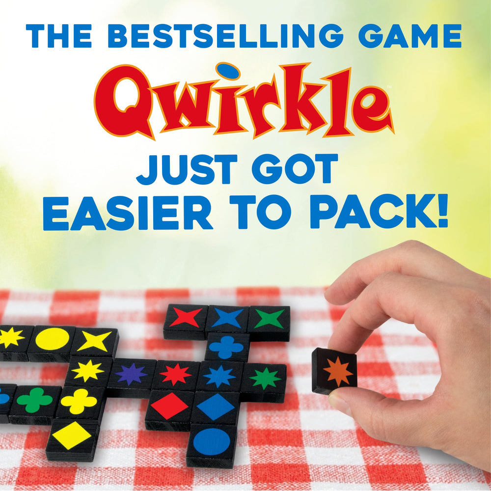 MindWare Travel Qwirkle pouch keeps tiles organized during trips.