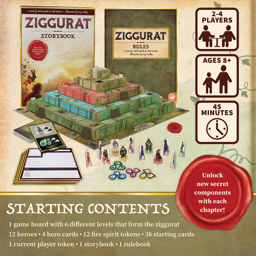 MindWare Ziggurat 12 hero cards for team-based strategy.