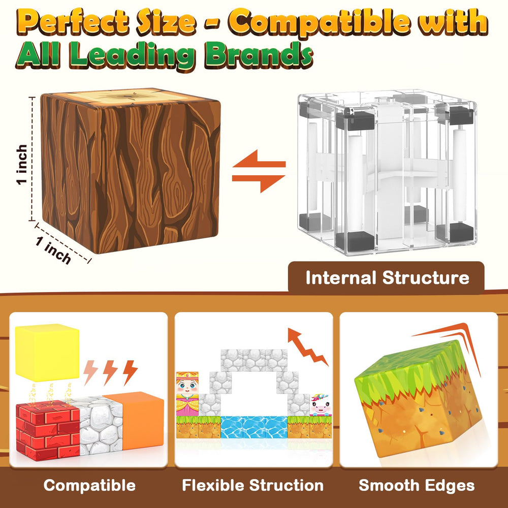 Mineblock STEM learning set highlighting engineering and geometry through hands-on building