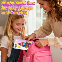 Minecftoy colorful square tiles help kids recognize shapes and colors