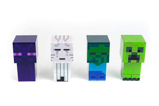 Minecraft Mini Mob mood light set with four figures for cozy decor