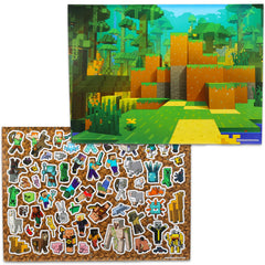 Minecraft Stickers Ultimate Activity Pad design pages for personalized scenes.