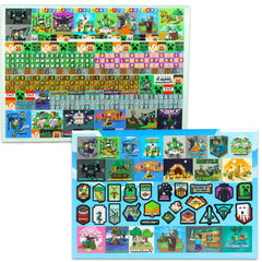 Minecraft Stickers Ultimate Activity Pad interactive scenes page for imaginative play.