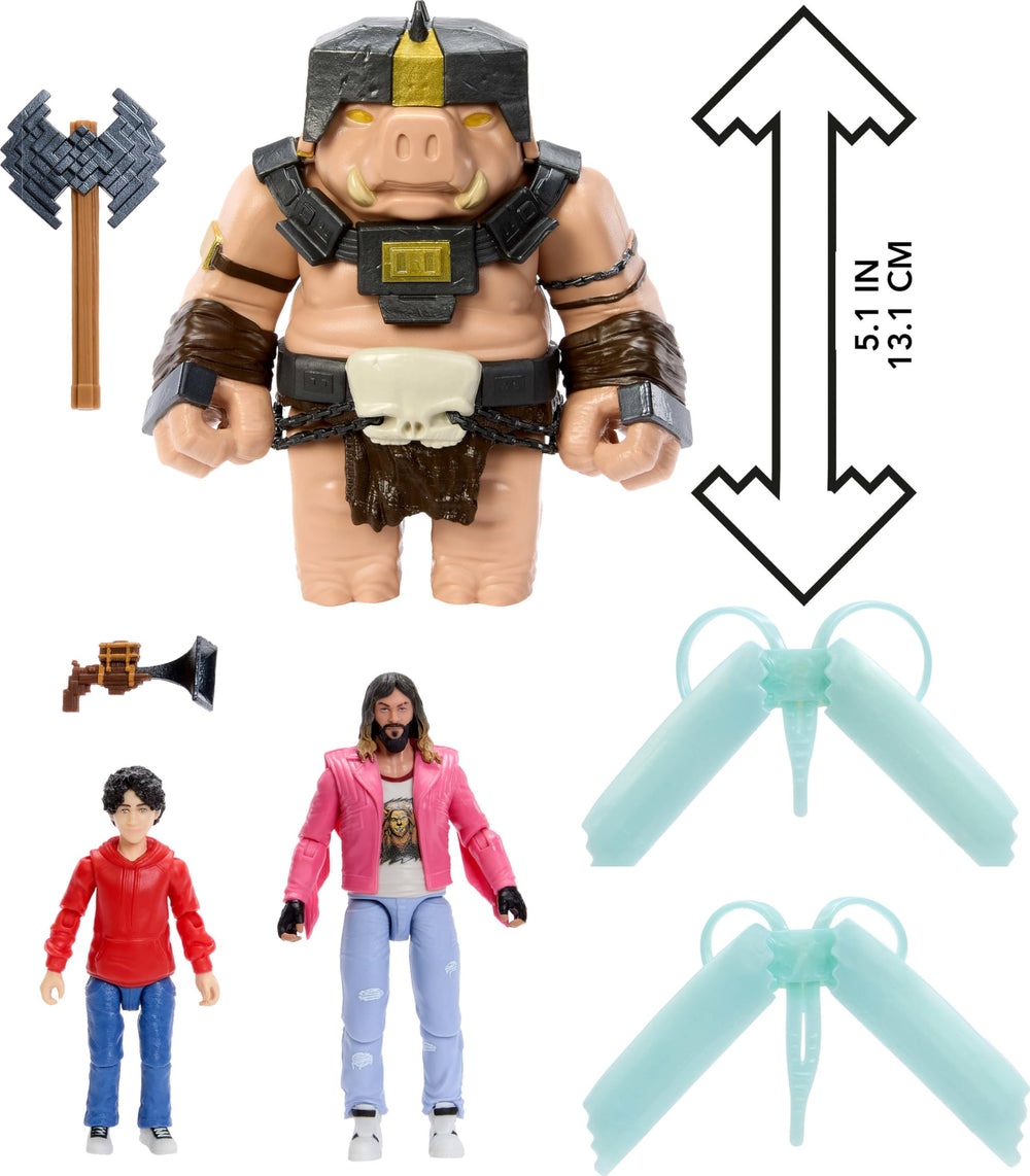 Henry and Garrett action figures in dynamic pose for movie-inspired adventures.
