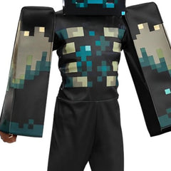 Minecraft Warden costume full look ideal for Halloween and parties.