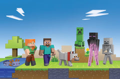 Minecraft Creeper figure with pixelated design ideal for display and action setups.