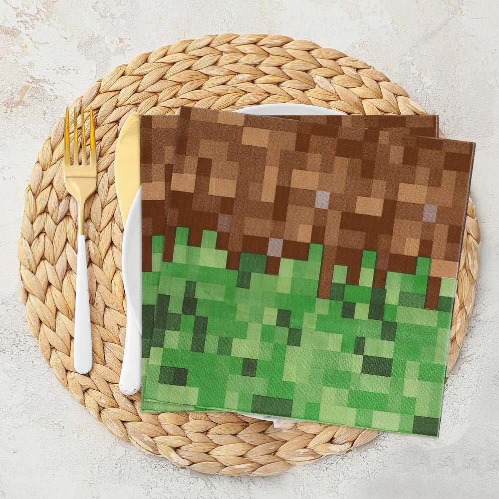 MinFyberd Gaming Party Napkins enhance table presentation and ease cleanup.