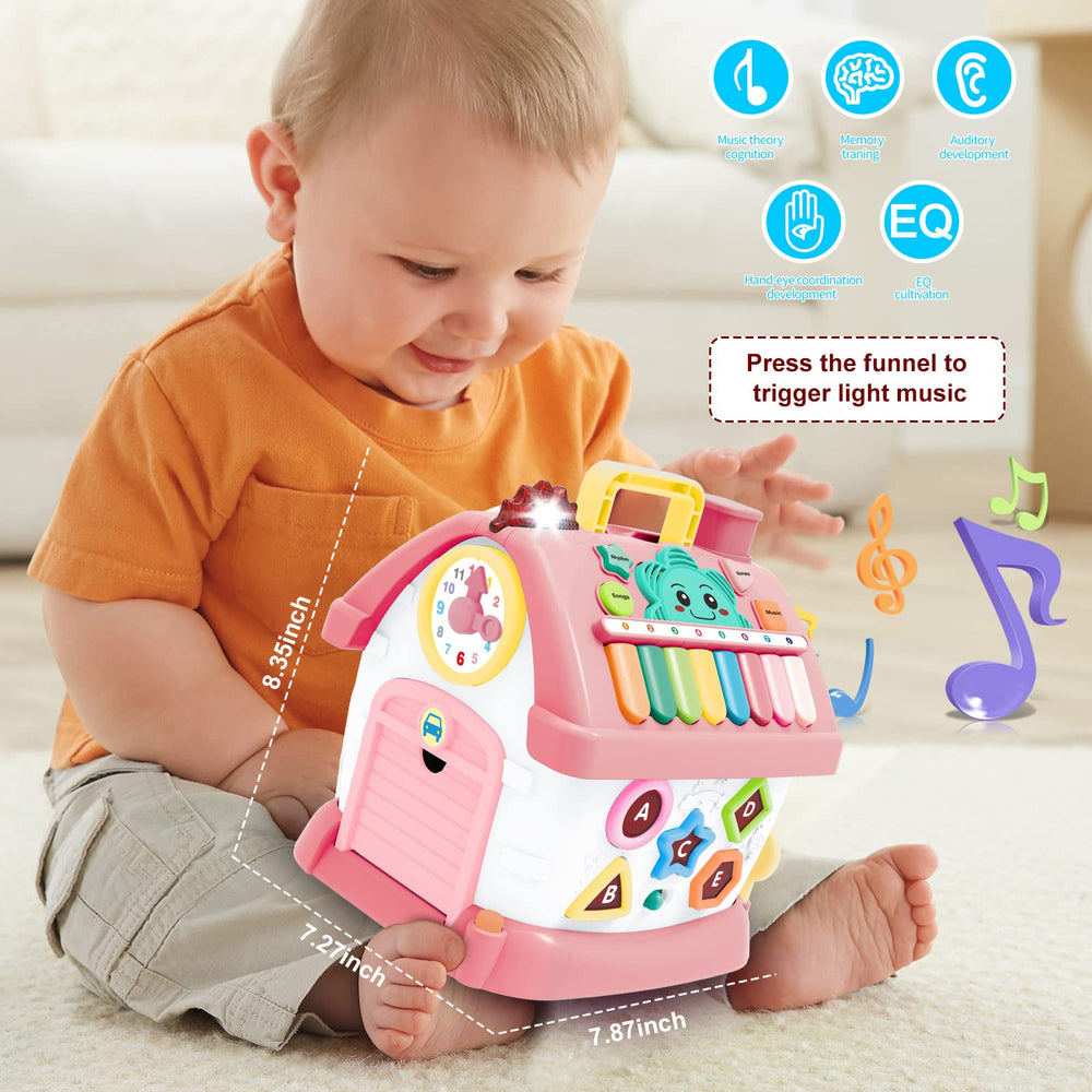 Ming You Montessori toy for toddlers supports fine motor skills via interactive button play.