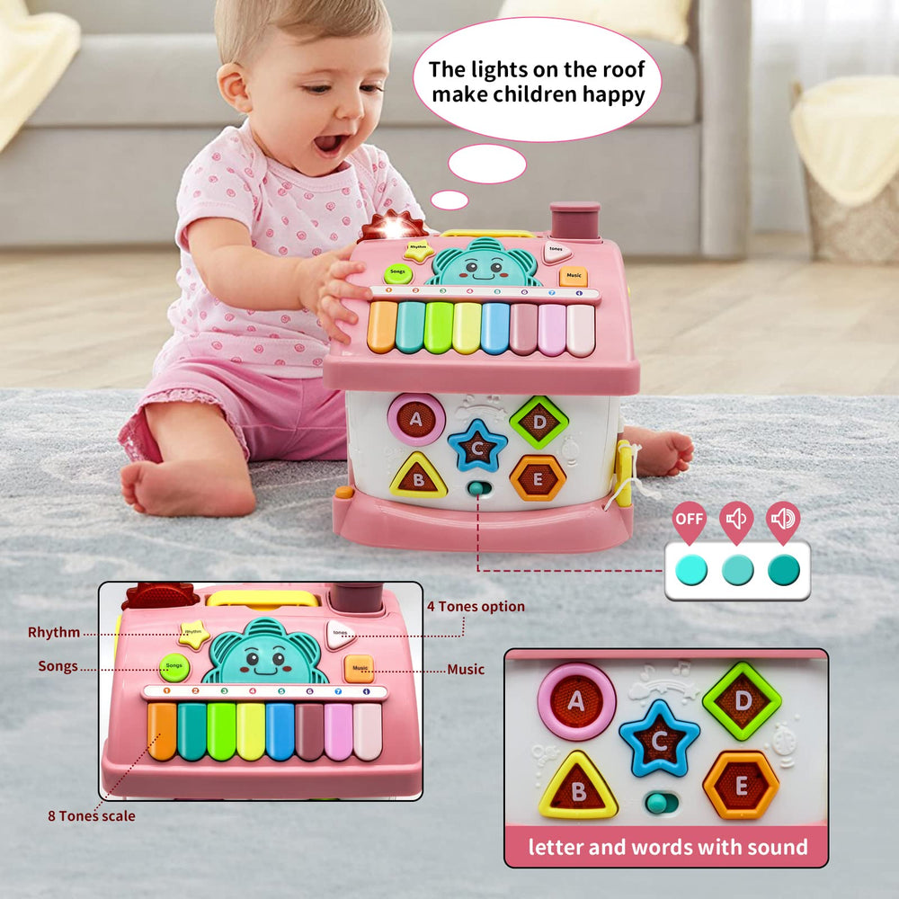 Ming You toddler uses music and buttons for engaging play and listening practice.