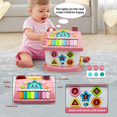 Ming You toddler uses music and buttons for engaging play and listening practice.
