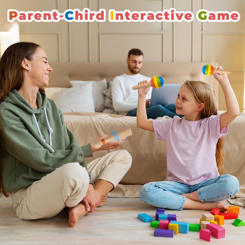 MINGKIDS maracas encourage playful rhythm and color-rich exploration.