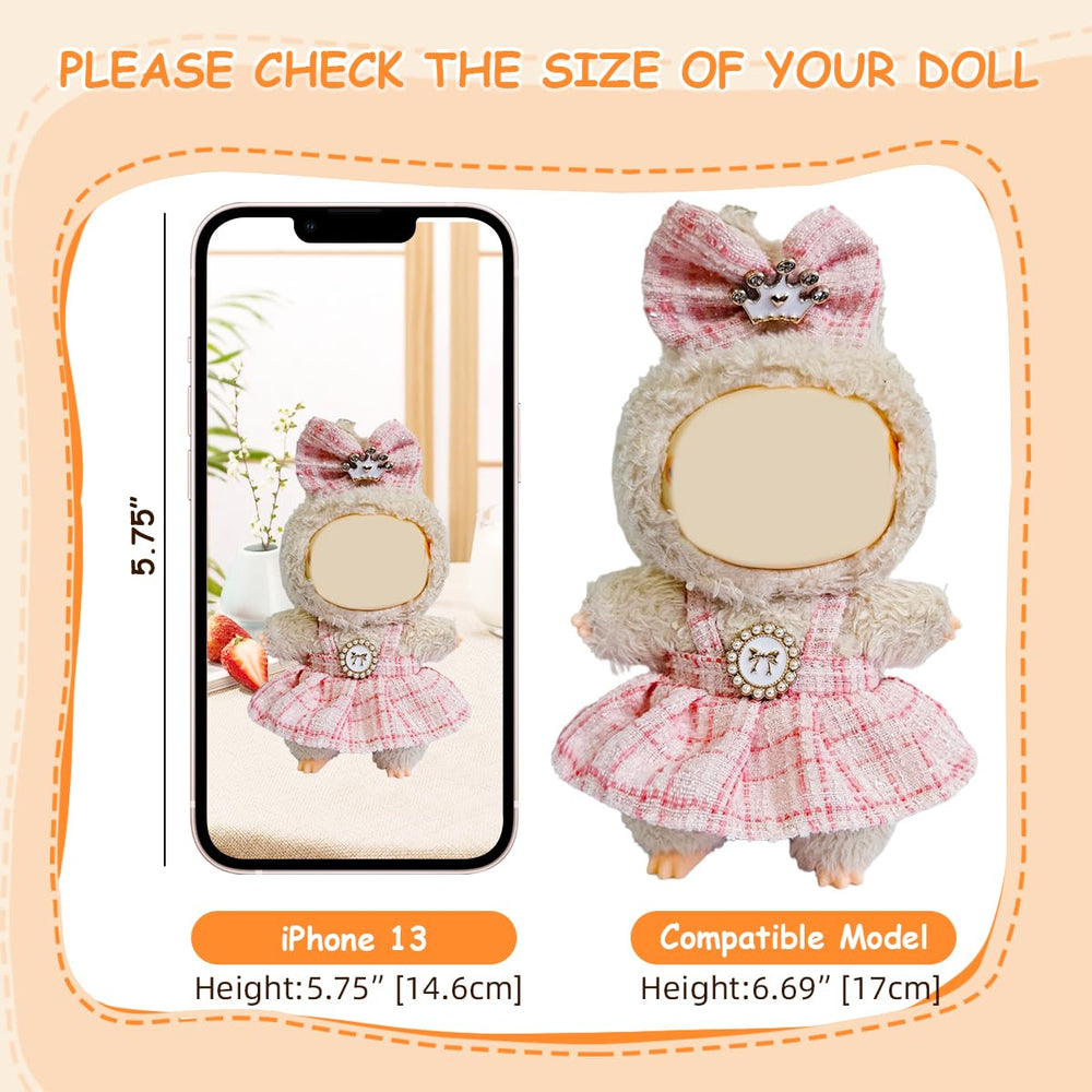 Mingmc 17cm-doll-clothes-easy-fit demonstrates simple dressing and secure fit